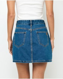 AERE - Bexley Denim Mini Skirt