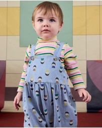 Bobo Choses - Game Pawns All Over Light Denim Overalls - Babies