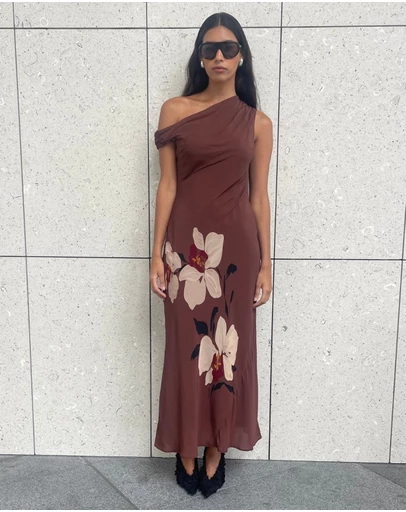 Minima Esenciales - Isla Off Shoulder Midi Dress