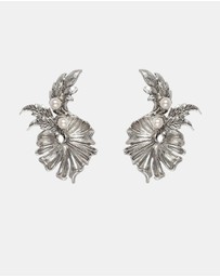 Kitte - Lotus Garden Earrings - Silver