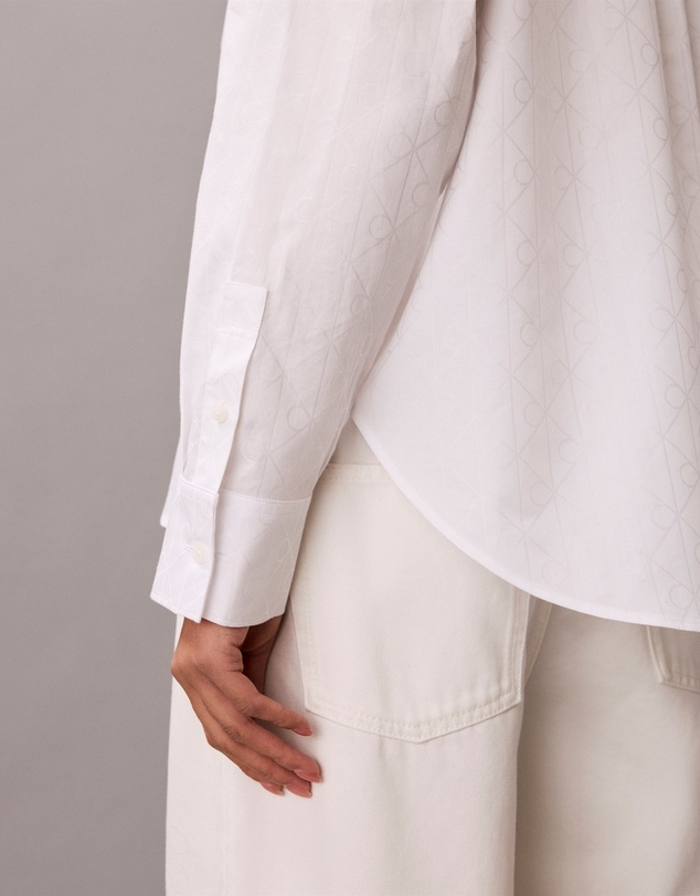 Calvin Klein Jeans - Cotton Poplin Jacquard Relaxed Shirt