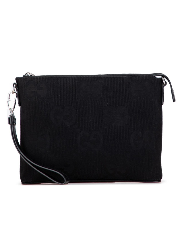 Pre-Loved by Azura Reborn - Pre-Loved Jumbo GG Canvas Clutch on Strap