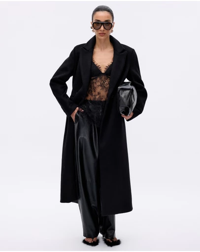 Minima Esenciales - Maren Brushed Wool Long Coat