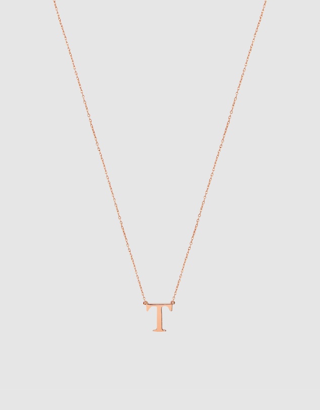 Secret Sisterhood - Initial T Letter Necklace