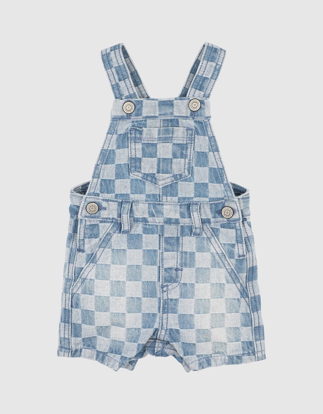 Bebe by Minihaha - The Waterhole Check Denim Overall
