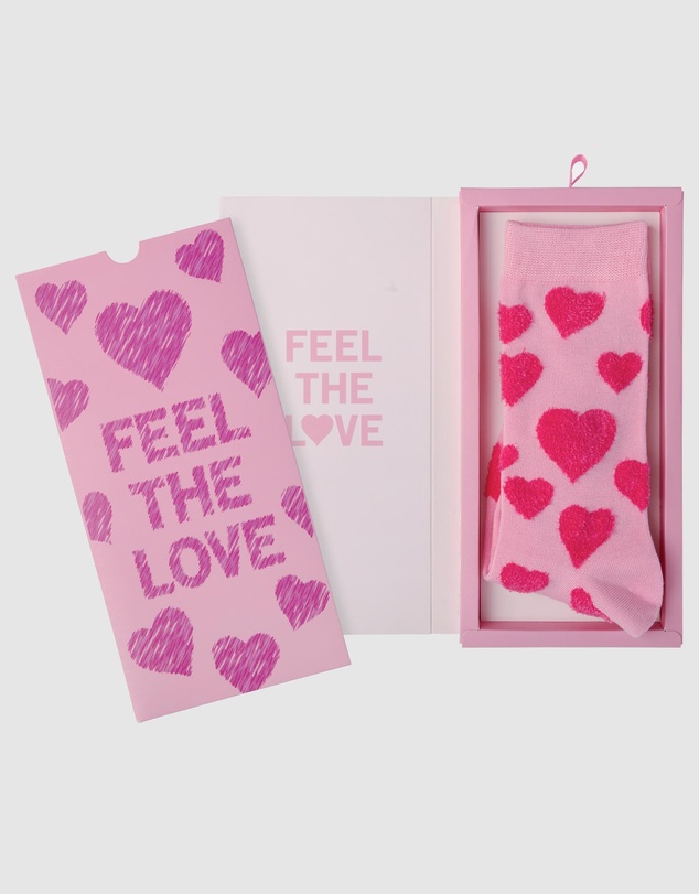Bamboozld - Women's Jersey Short & Hearts Sock Card Gift Set