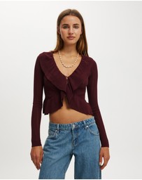 Cotton On - Ruffle Knit Cardi