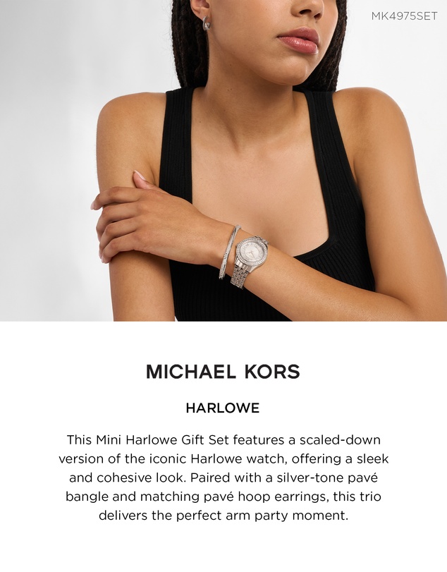 Michael Kors - Harlowe Silver Analogue Watch