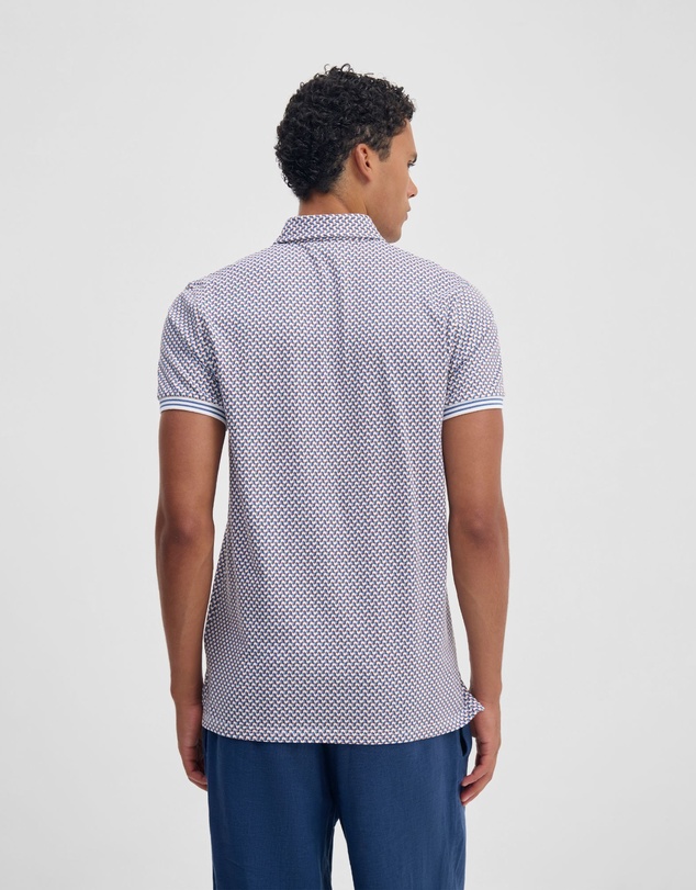 Oxford - Milo Print Jersey Polo With Pocket
