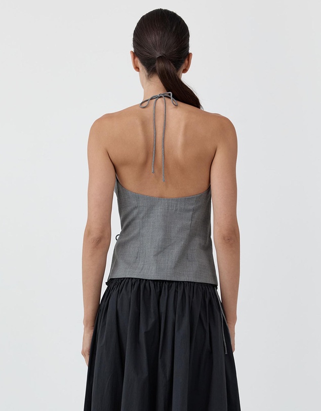 St. Agni - Wool Rouleau Halter Top