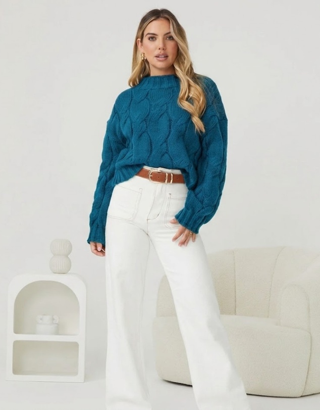 Esther & Co - Hadi Knit - Teal