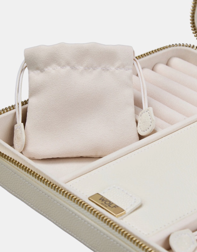 Wolf - WOLF Lauren Large Zip Case Ivory