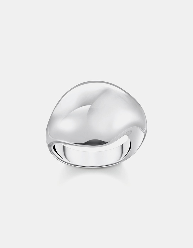 THOMAS SABO - Ring in organic drop-shape silver