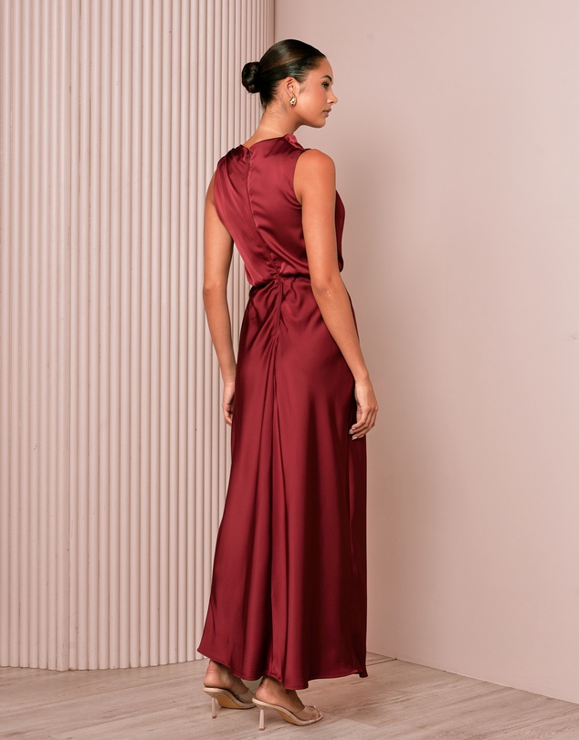 Azzurielle - Darsha Blouson Maxi Dress