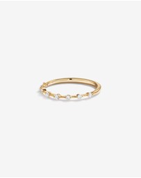 Michael Hill - 0.15 Carat TW Diamond Station Wedding Ring in 14kt Yellow Gold