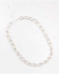 Lovisa - Silver Plated Knotted Chain Necklace