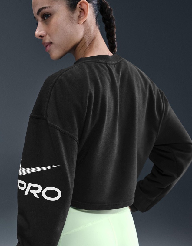 Nike - Pro Dri-FIT Loose Crew-Neck French Terry Sweatshirt