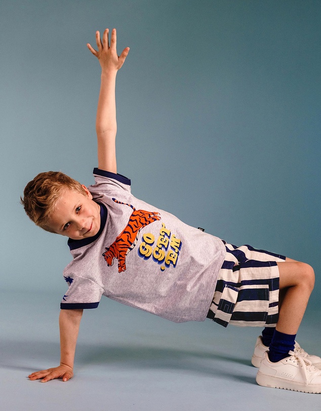 Rock Your Kid - Stripe Cargo Shorts - Kids-Teens