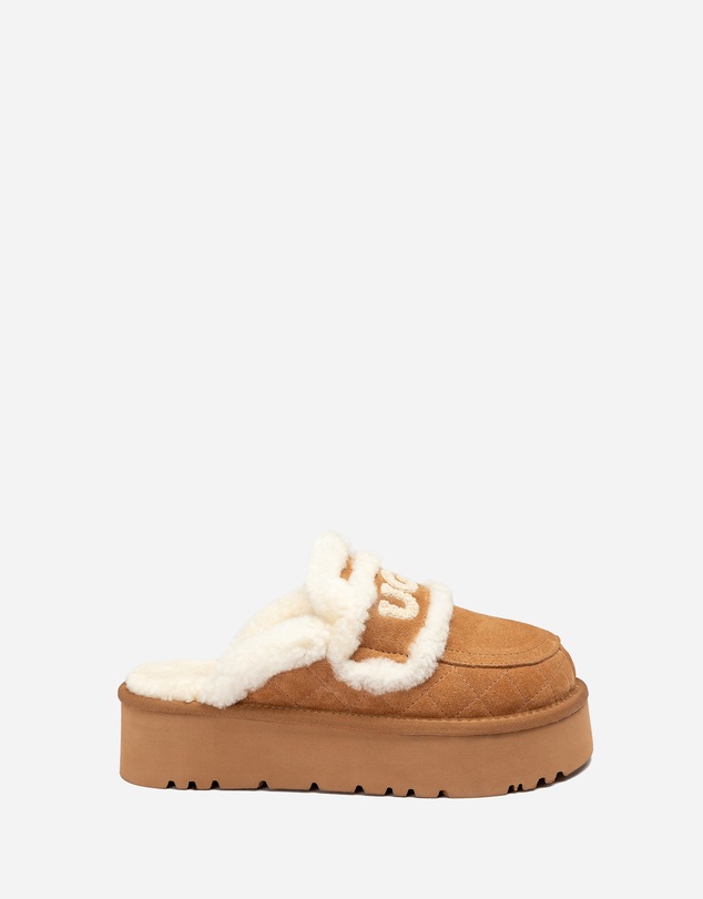 Ozwear Connection Uggs - Ugg Violet Matelasse Shearling Platform Slipper