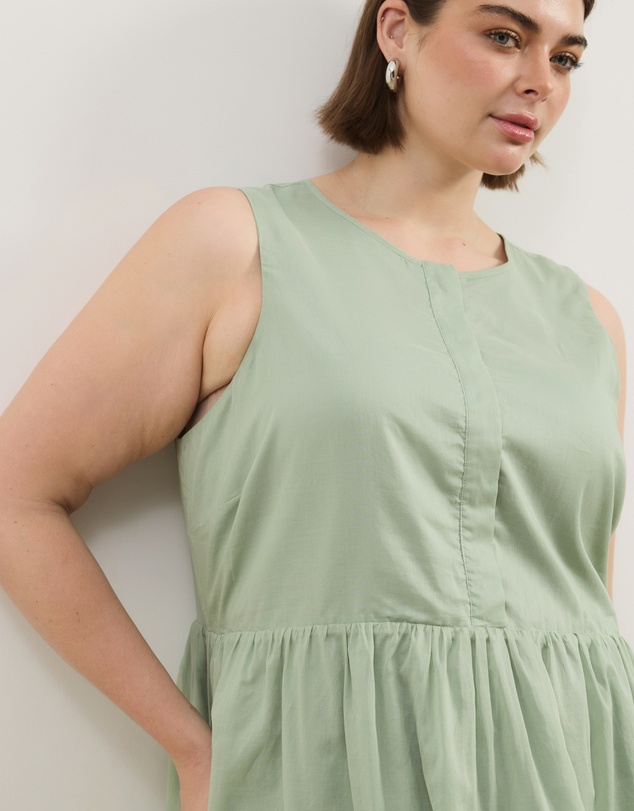 Atmos&Here Curvy - Dalia Cotton Voile Mini Dress