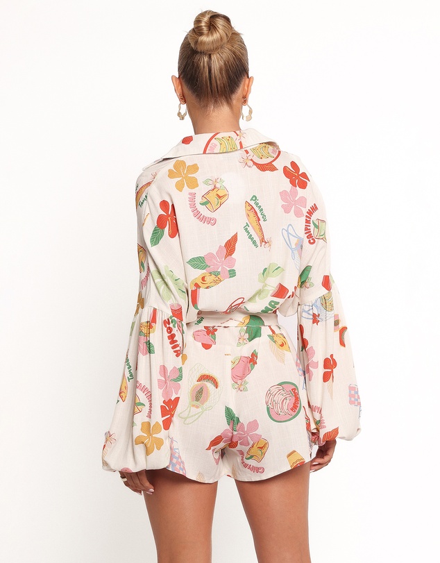 Petal & Pup - Jillia Long Sleeve Playsuit - Alfresco