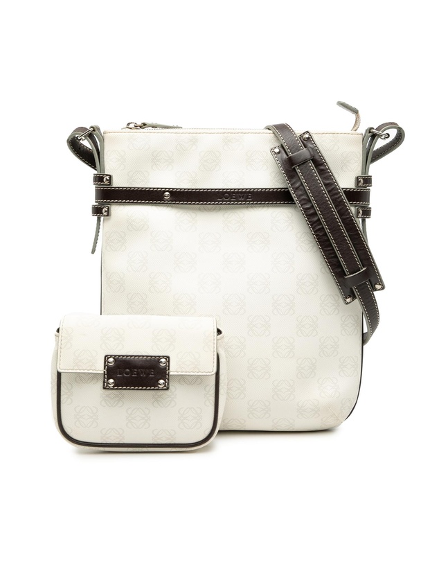 Pre-Loved by Azura Reborn - Pre-Loved Anagram Coated Canvas Crossbody