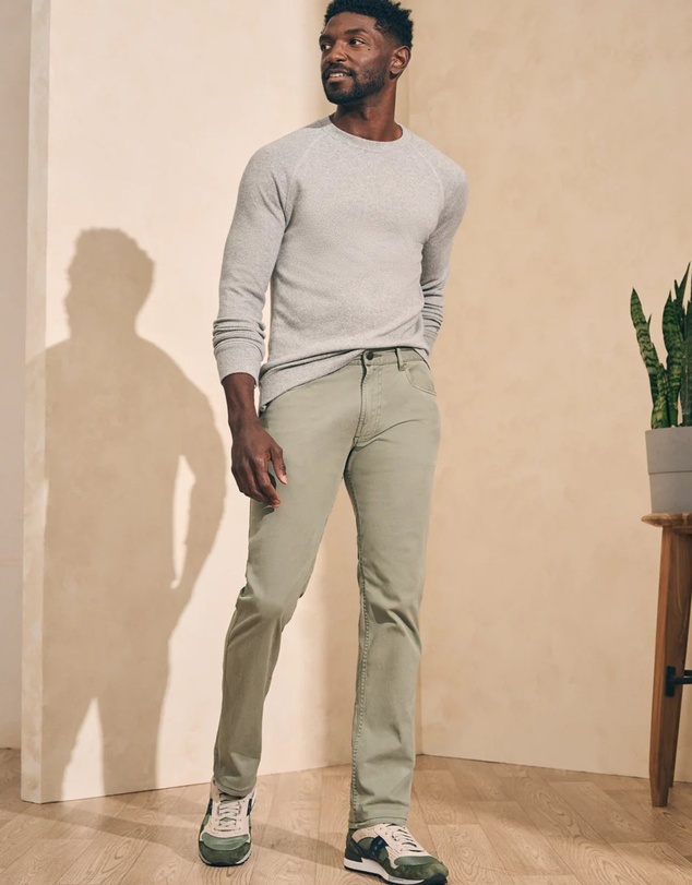Faherty - Comfort Twill 5 Pocket Organic Cotton Pants