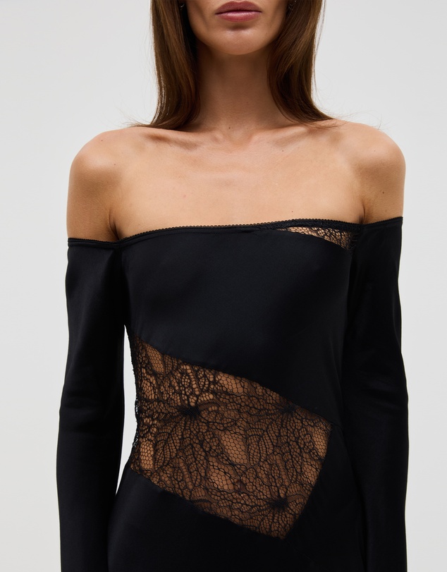 Third Form - Inhale Panel Off Shoulder Dress