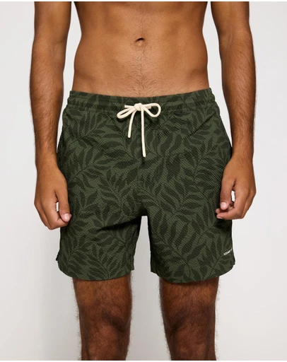 Assembly Label - Palm Print Swim Shorts