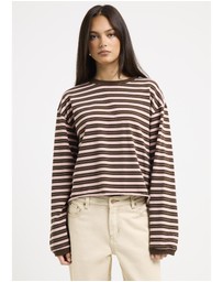 Subtitled - Long Sleeve Stripe Top