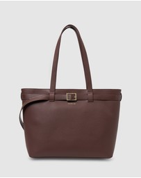 SABEN - Tabby Shoulder Bag Espresso + Bronze