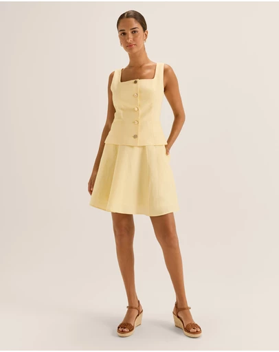 Review - Norah Linen Mini Skirt