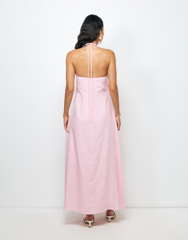 AERE - Tiera Halter Maxi Dress