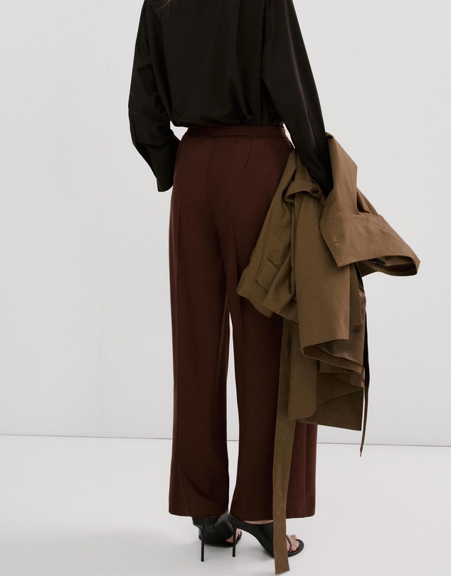M.N.G - High-Waisted Lyocell Trousers