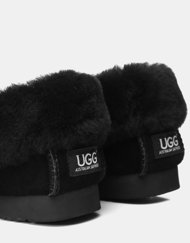EVERAU - Australian Shepherd Ugg Popo Moccasins Cow Suede Upper Moccasins