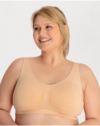 Ava & Audrey  - Underbliss by Ava & Audrey Seamless Bamboo Blend Comfort Wire-Free Bra 2 Pack