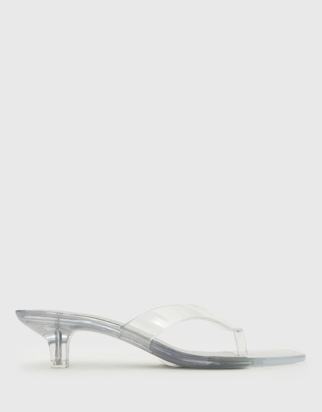 Betts - Tyla Jelly Kitten Heel Thong Sandals