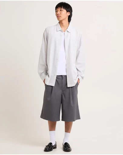 Black Noise White Rain - Mulder Long Sleeve Skate Shirt