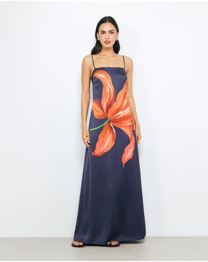 AERE - Neroli Scarf Maxi Dress