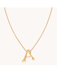 Astrid & Miyu - Initial Bold Pendant 18ct Necklace