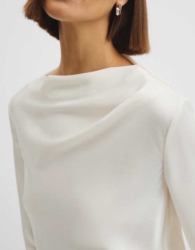 Country Road - Draped Long Sleeve Shirt