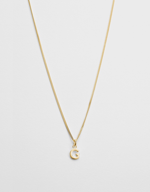 Kirstin Ash - G Outline Initial Necklace