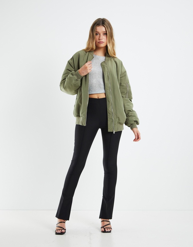 Alice In The Eve - Cora Boyfriend Longline Bomber Jacket