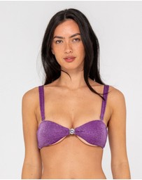 Rusty - Shimmy Bralette Bikini Top