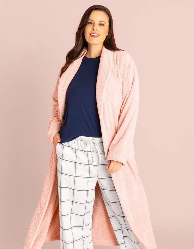 Ava & Audrey  - Ava & Audrey Betty Jacquard Fleece Robe
