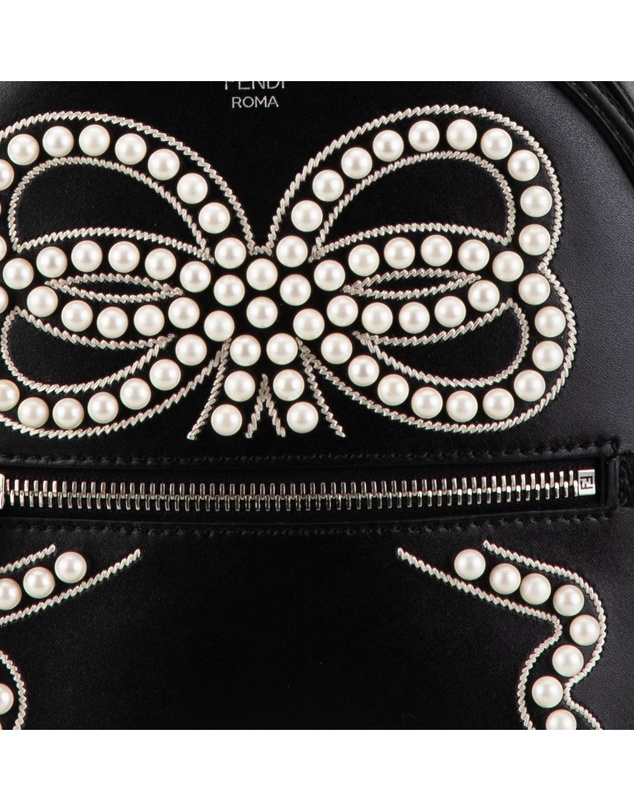 Pre-Loved by Azura Reborn - Pre-Loved Fendi Mini Backpack Pearl Bow