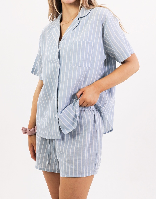 Mitch Dowd - Mitchdowd Blue Stripe Pyjama Set
