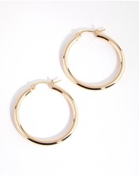 Lovisa - Gold Plated Large Hoop Earrings