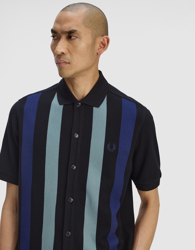 Fred Perry - Vertical Stripe Polo Shirt