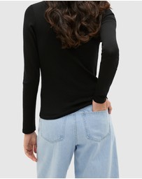 Seed Heritage - Australian Merino Scoop Neck Top
